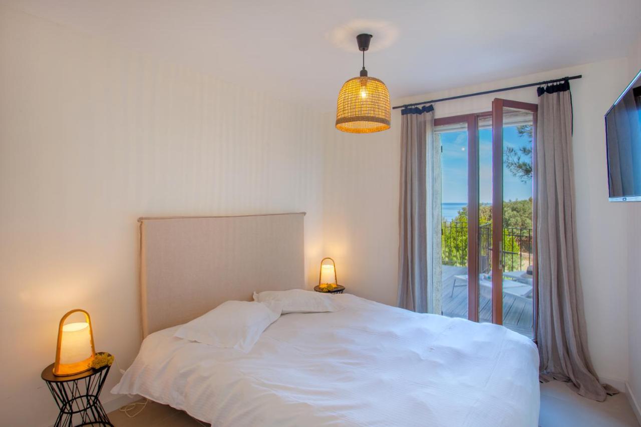 Villa Bodri, Maison En Pierre Avec Vue Mer Et Piscine Chauffee LʼÎle-Rousse Kültér fotó